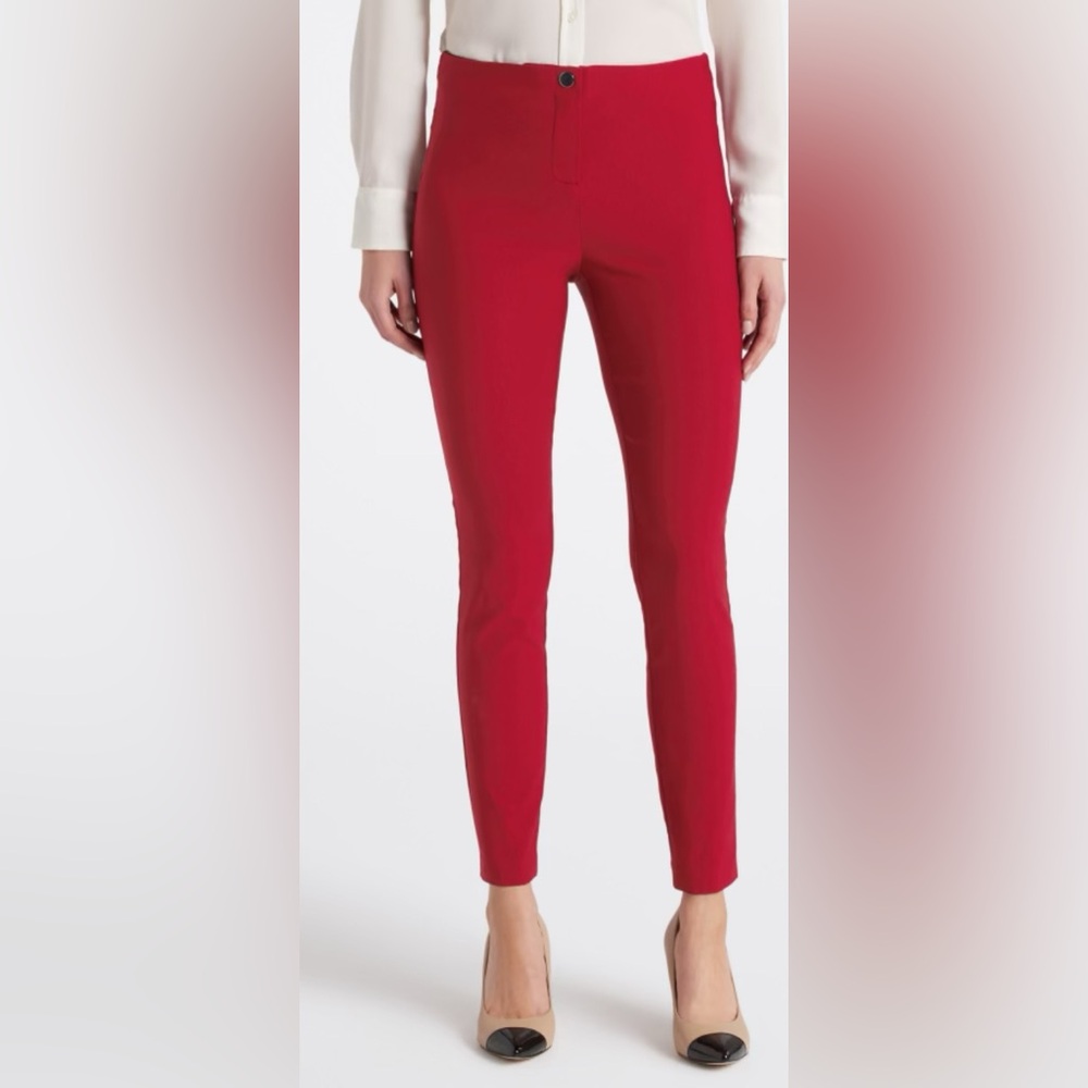 Red High-Waisted Pants